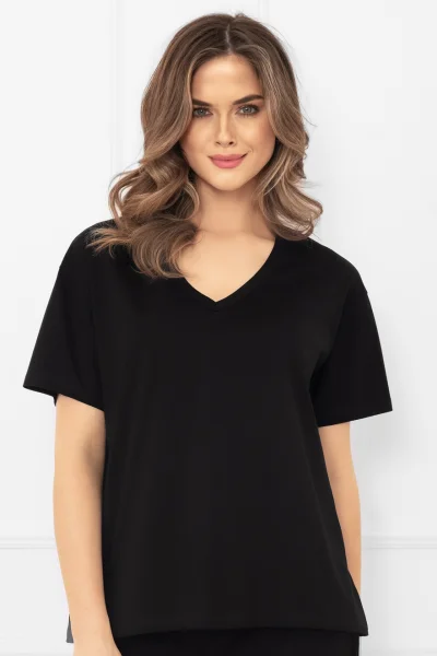 Dámské tričko Klara - bavlna - Černá