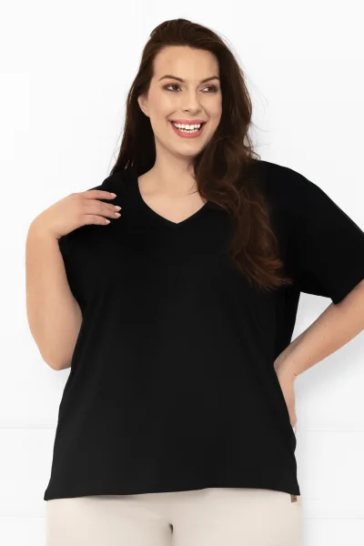 Dámské tričko Klara - bavlna - Černá