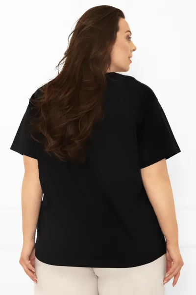 Dámské tričko Klara - bavlna - Černá
