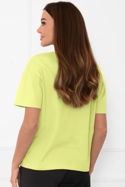 Dámské tričko Klara - bavlna - Světle zelená