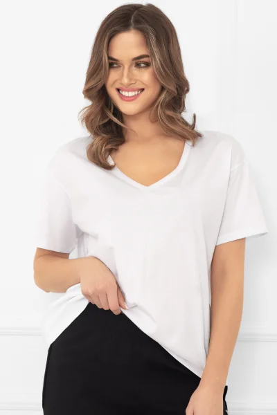 Dámské tričko Klara - bavlna - Bílá