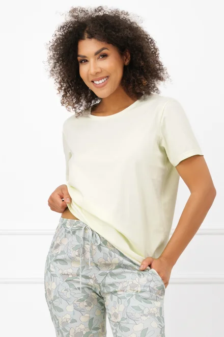 Dámske tričko na spanie Helen - bavlna - Ecru