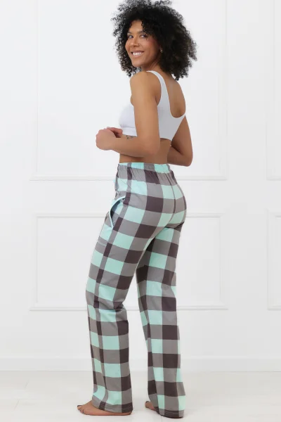 Pyžamové kalhoty Sandra - Tyrkysová