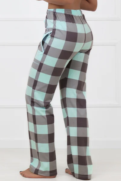 Pyžamové kalhoty Sandra - Tyrkysová