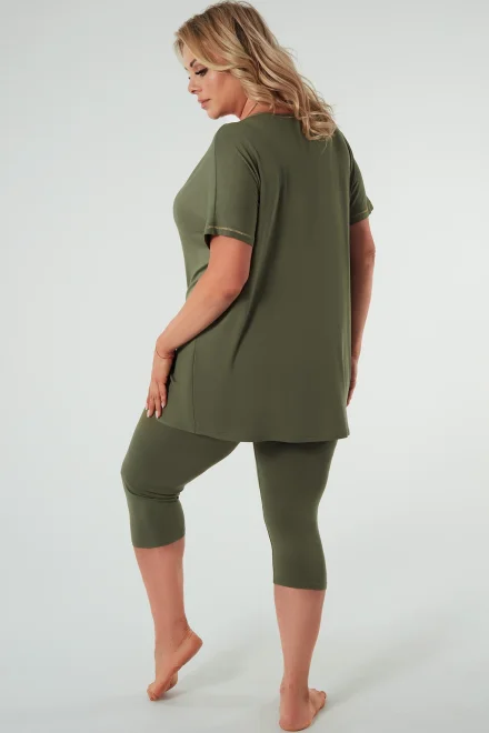 Dámské pyžamo Natura - viskóza - Khaki