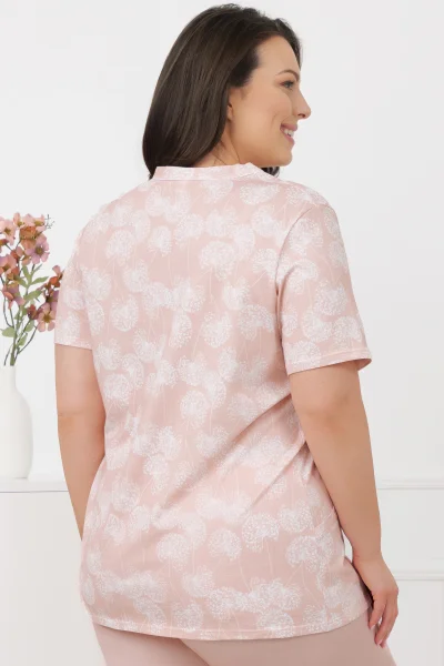 Dámské pyžamo Perla - bavlna - Lososová