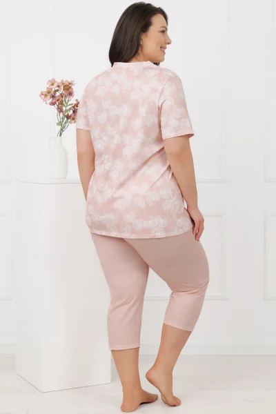 Dámské pyžamo Perla - bavlna - Lososová