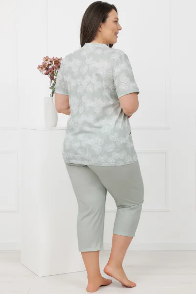Dámské pyžamo Perla - bavlna - Mátová