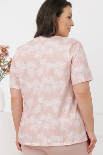 Dámské pyžamo Eleni - bavlna - Lososová