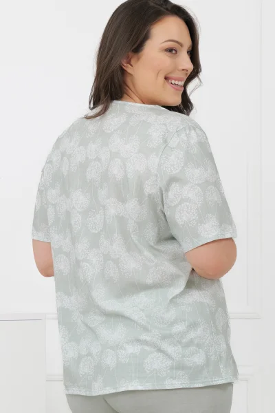 Dámské pyžamo Eleni - bavlna - Mátová