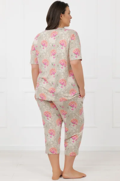 Dámské 3/4 pyžamo Harmonia - viskóza - Barevná