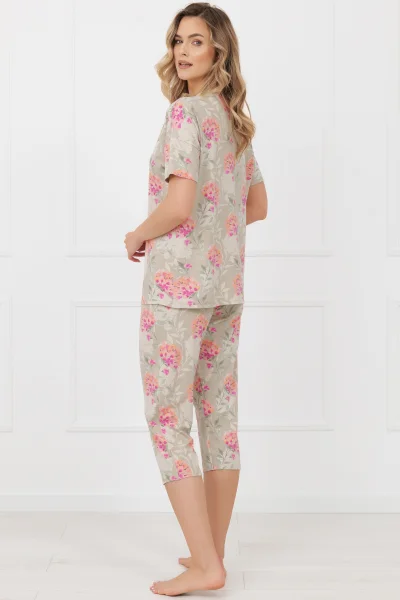 Dámské 3/4 pyžamo Harmonia - viskóza - Barevná