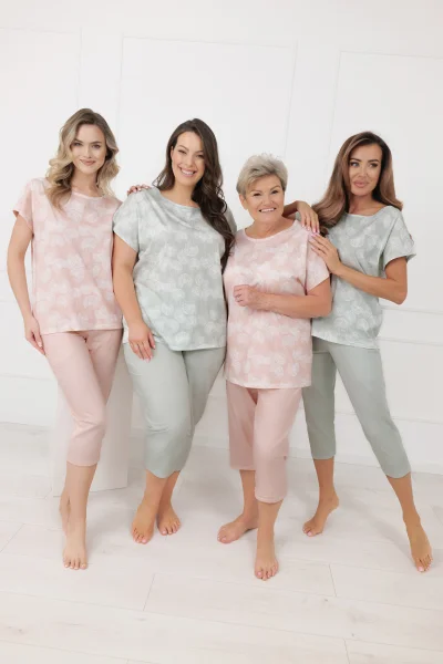 Dámské 3/4 pyžamo Kalina - bavlna