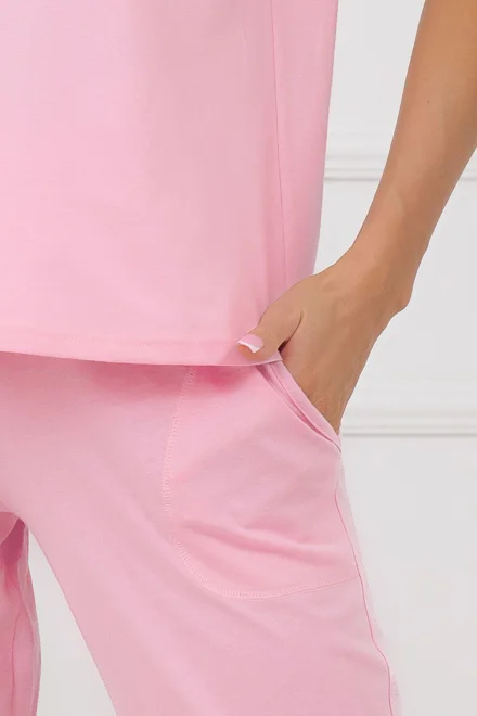 Dámské 3/4 pyžamo Sensual - bavlna - Růžová
