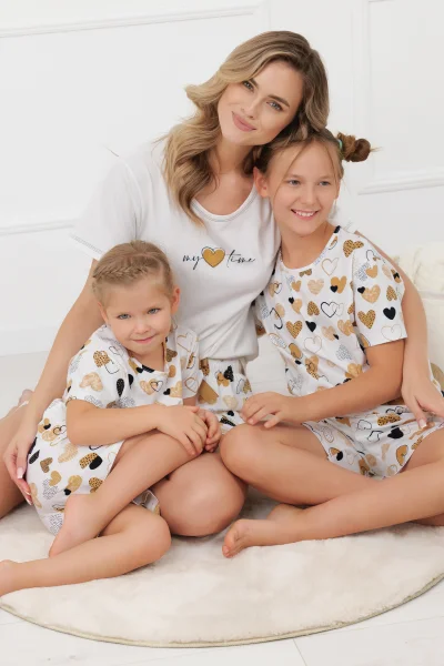 Dámské pyžamo Ariela - bavlna - Ecru