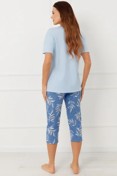 Dámské pyžamo Erula - Světlemodrá-tmavěmodrá