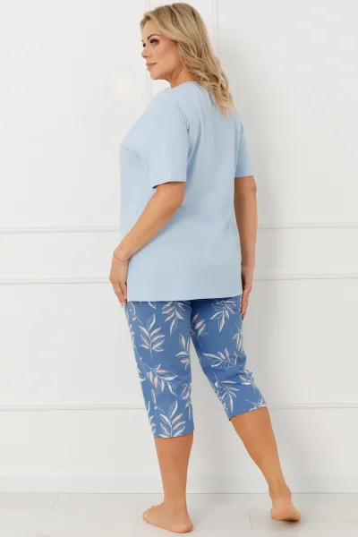Dámské pyžamo Erula - Světlemodrá-tmavěmodrá