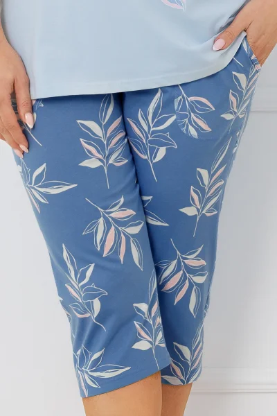 Dámské pyžamo Erula - Světlemodrá-tmavěmodrá