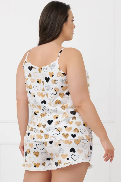 Dámské pyžamo Soraja - bavlna - Ecru