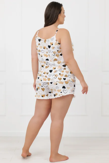 Dámské pyžamo Soraja - bavlna - Ecru