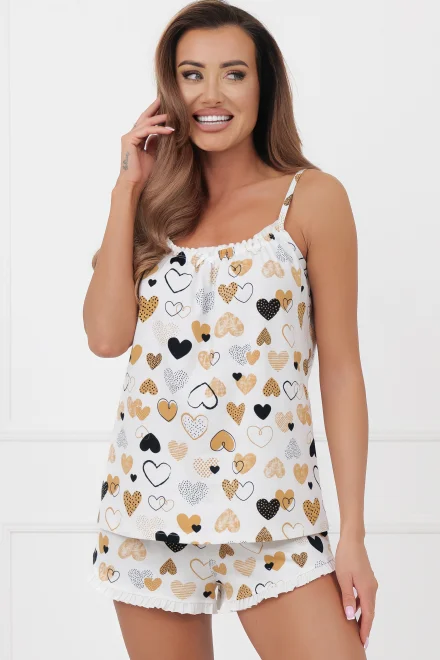 Dámské pyžamo Soraja - bavlna - Ecru