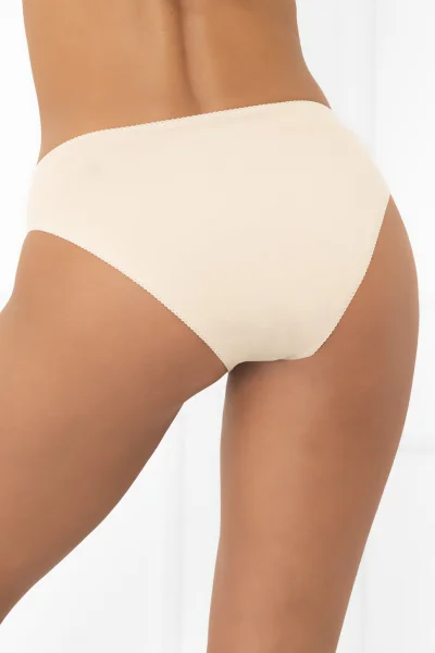 LIGBEI Kalhotky Libra midi - Světle béžová