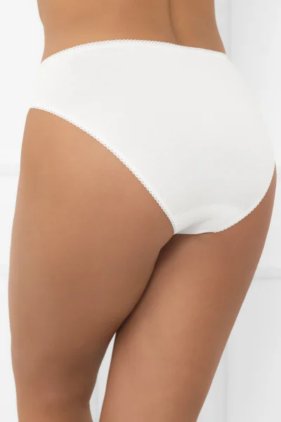 WHI Kalhotky Libra midi - Bílá