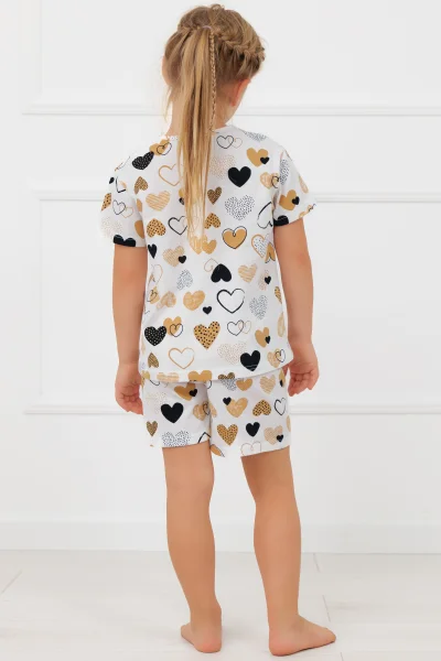 Dívčí pyžamo Ariela - Ecru