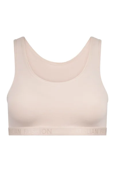 Dívčí podprsenkový top Nikola - Světle béžová