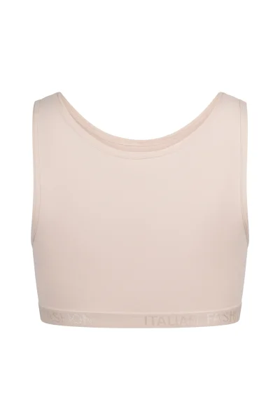 Dívčí podprsenkový top Nikola - Světle béžová