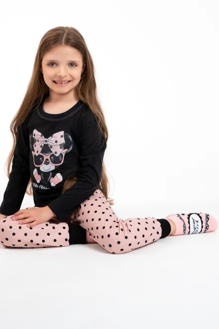 Dívčí ponožky S148S Girl - kotníkové - Růžová