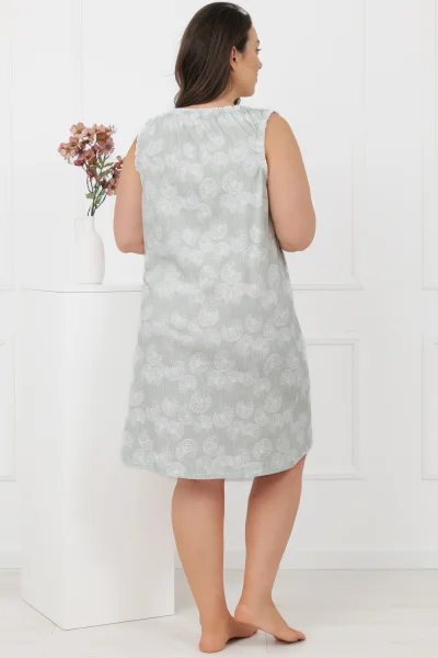 Noční košile Perla - bavlna - Mátová