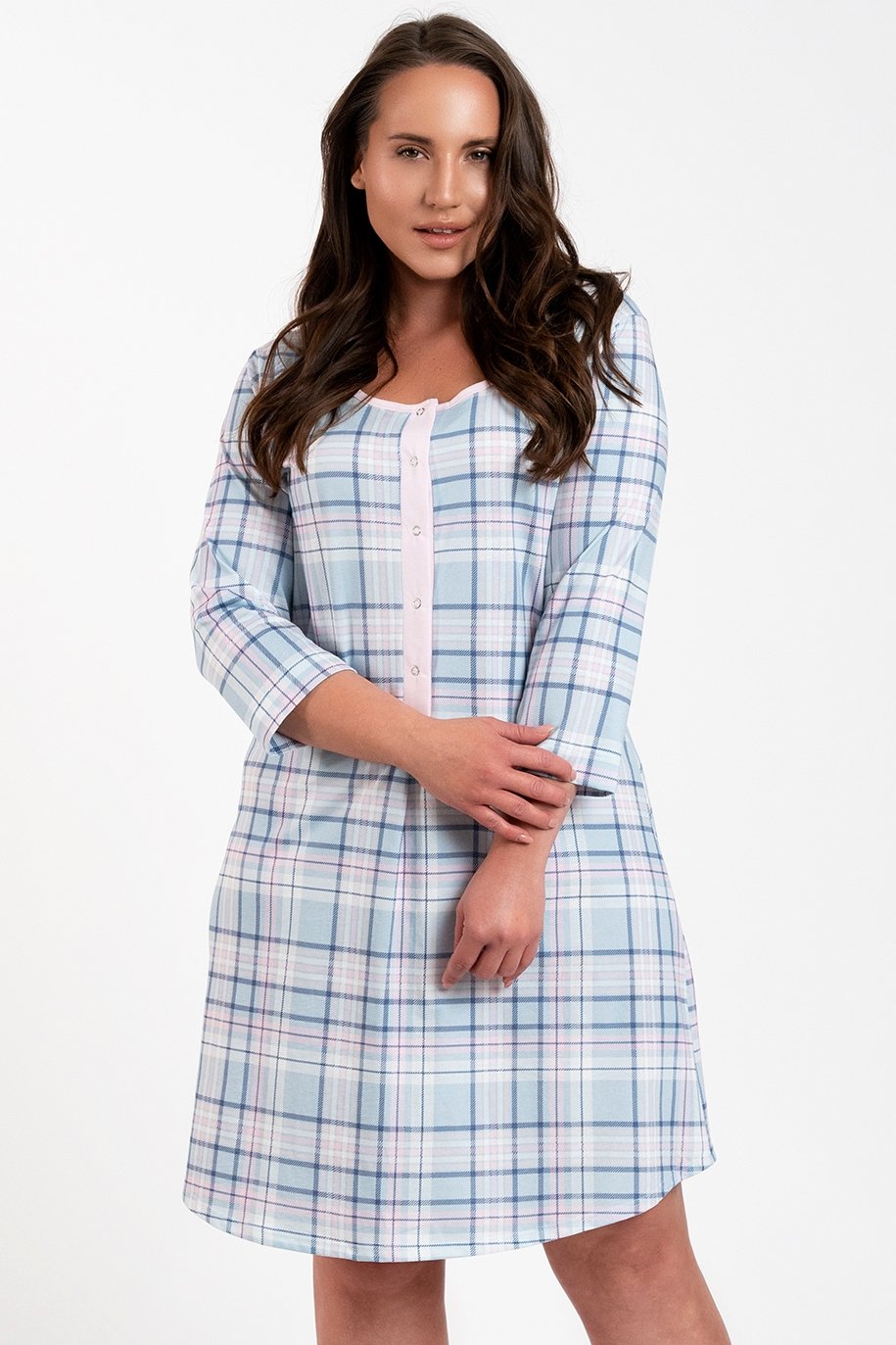 Mateřská košile Italian Fashion Allison - bavlna Světle modrá 2XL