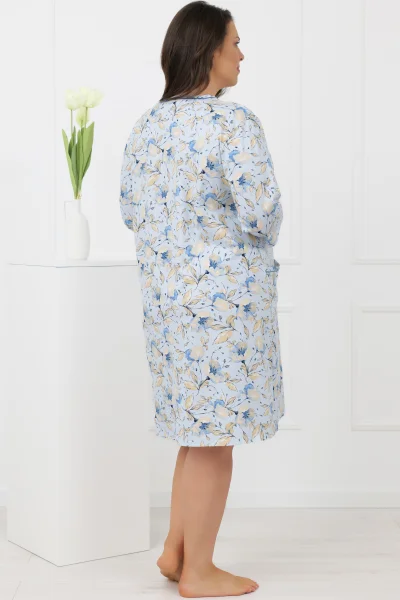 Noční košile Samoa - 3/4 rukáv - Světle modrá