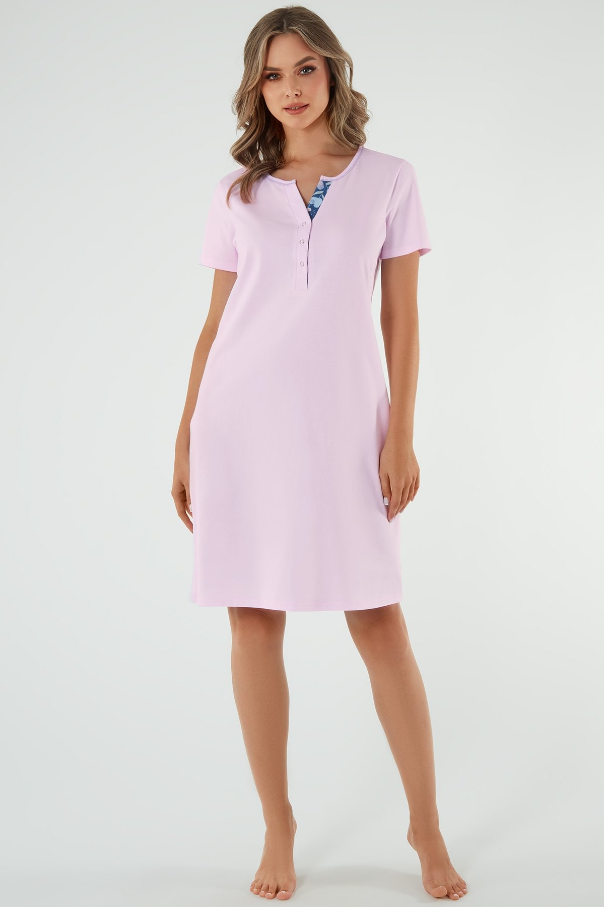 Noční košilka Italian Fashion Lady - bavlna Růžová S