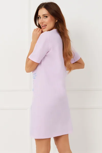 Noční košilka Erula - bavlna - Světle růžová