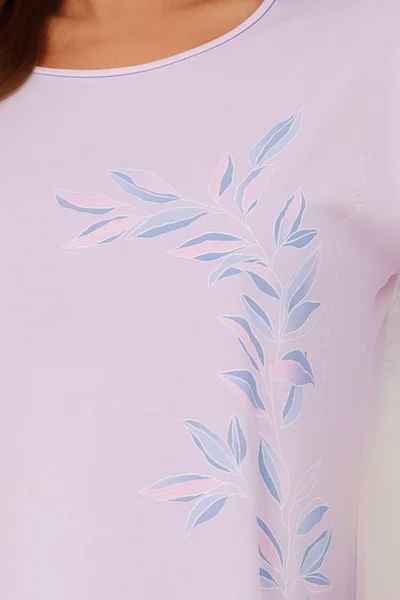 Noční košilka Erula - bavlna - Světle růžová