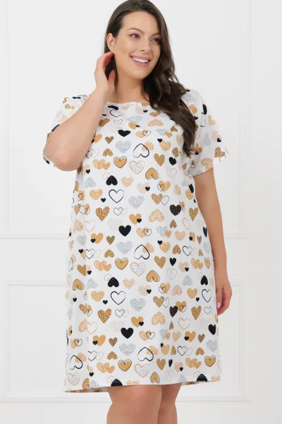 Noční košile Soraja - bavlna - Ecru