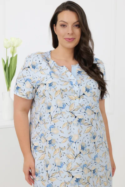 Noční košile Celozja - bavlna - Světle modrá