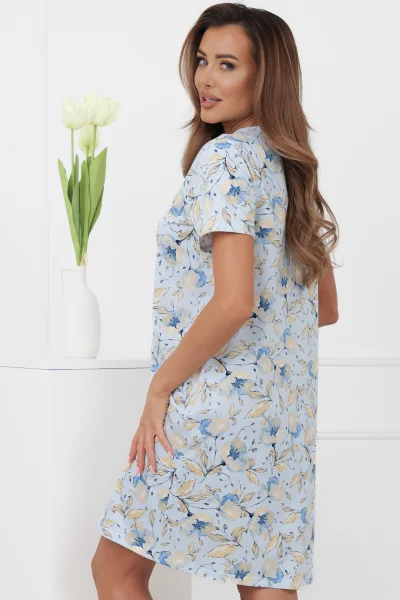 Noční košile Celozja - bavlna - Světle modrá