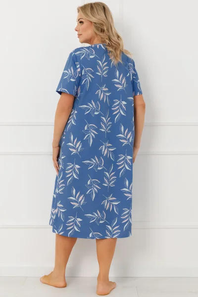 Noční košile Perina - bavlna - Modrá