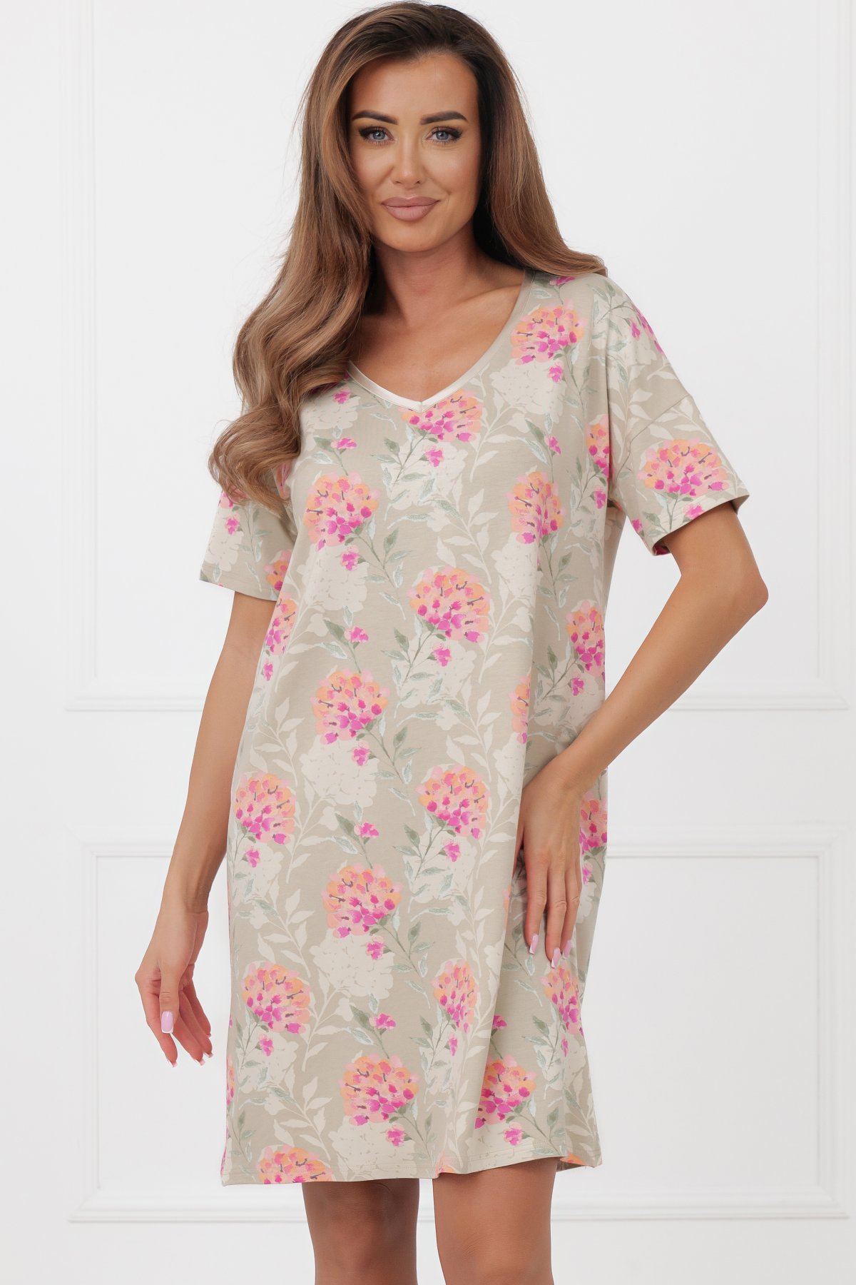 Noční košile Italian Fashion Harmonia - viskóza Barevná 3XL