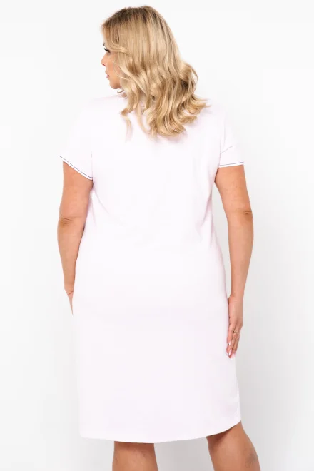 Noční košile Glamour Maxi - Světle růžová