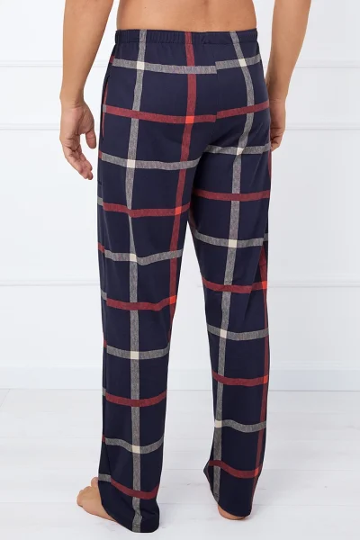 DARBLU Pyžamové kalhoty Horton - bavlna - Tmavě modrá