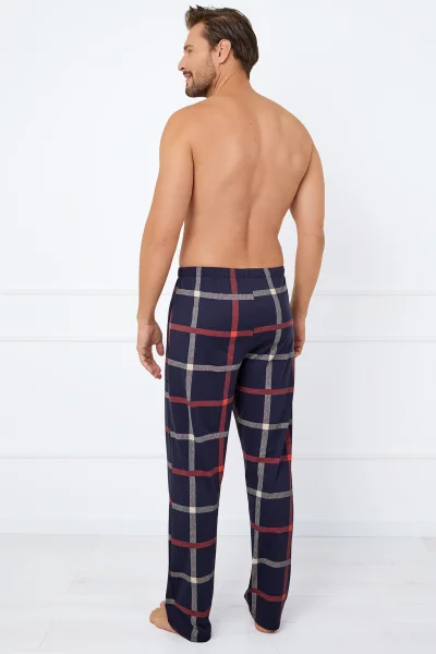 DARBLU Pyžamové kalhoty Horton - bavlna - Tmavě modrá