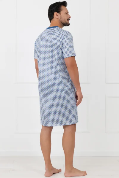 Noční košile Nigier - bavlna - Světle modrá