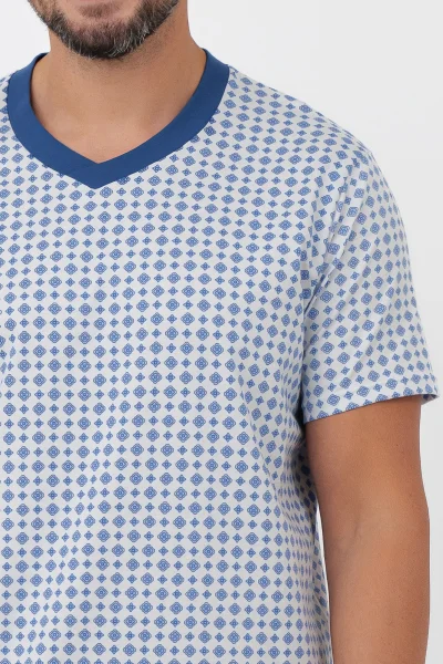 Noční košile Nigier - bavlna - Světle modrá