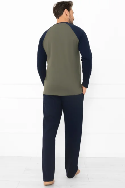 Pánské pyžamo Aleksandr - bavlna - Khaki
