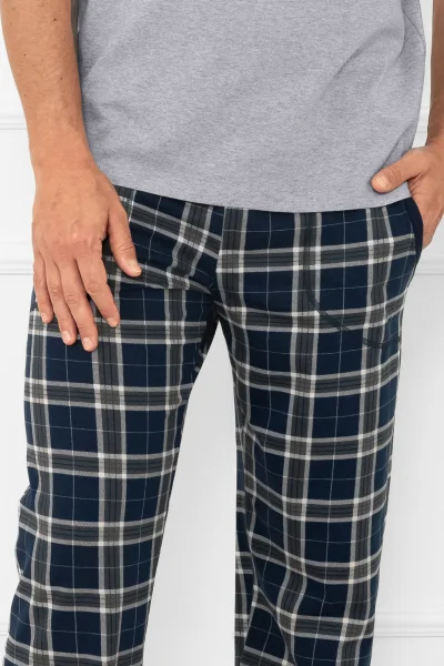 Pánské bavlněné pyžamo Andreas - Šedá