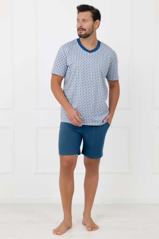Pánske krátke pyžamo Nigier - bavlna